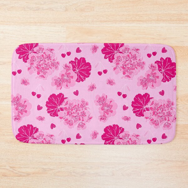 Item preview, Pink Geranium, Cherry & Strawberry Pattern designed and sold by Millefolia Design .