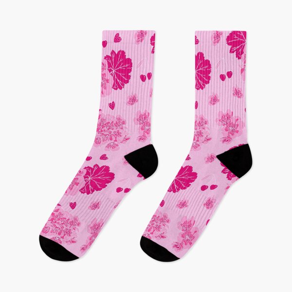 Item preview, Pink Geranium, Cherry & Strawberry Pattern  designed and sold by Millefolia Design .