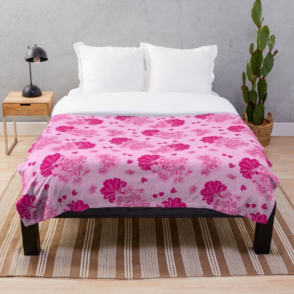 Item preview, Pink Geranium, Cherry & Strawberry Pattern  designed and sold by Millefolia Design .