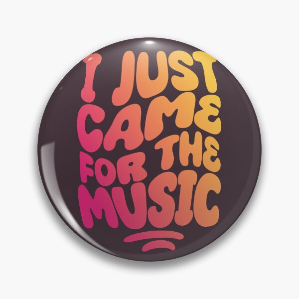 Item preview, I Just Came For The Music | 60s Psy Lettering designed and sold by monkeybusiness.pt.