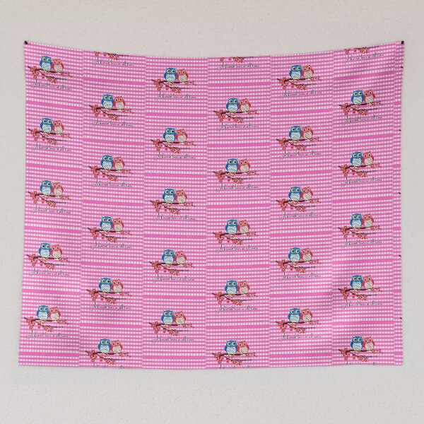 Item preview, Pink Gingham Owl Proverbs 17:17 - A friend loves at all times designed and sold by Dailywalker22.