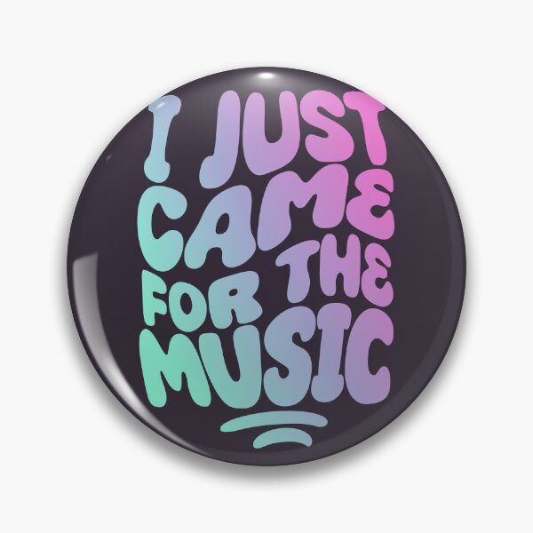 Item preview, I Just Came For The Music | 60s Psy Lettering designed and sold by monkeybusiness.pt.