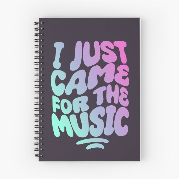 Item preview, I Just Came For The Music | 60s Psy Lettering designed and sold by monkeybusiness.pt.