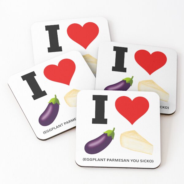 Item preview, I Heart eggplant parmesan! designed and sold by NicMacTees.