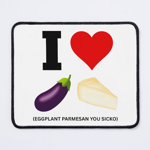 Item preview, I Heart eggplant parmesan! designed and sold by NicMacTees.