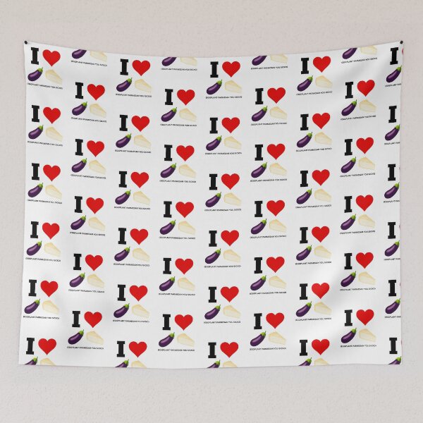Item preview, I Heart eggplant parmesan! designed and sold by NicMacTees.