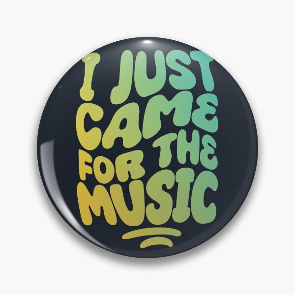 Item preview, I Just Came For The Music | 60s Psy Lettering designed and sold by monkeybusiness.pt.