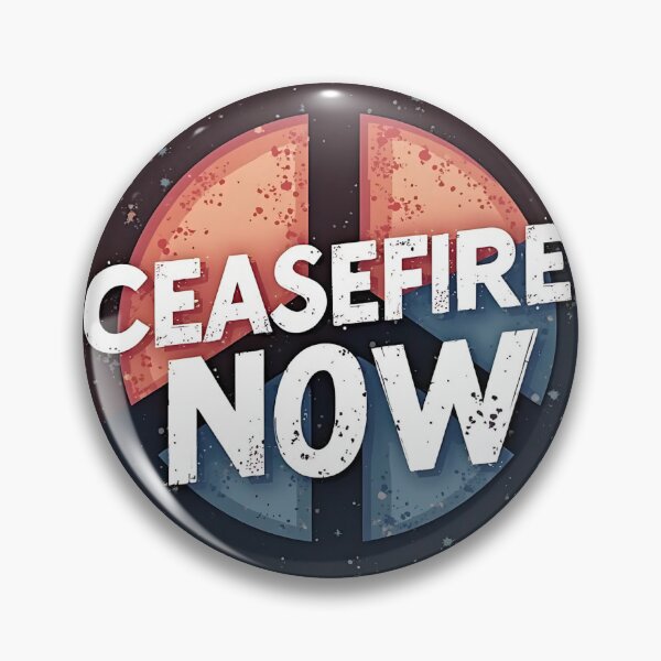 Item preview, Ceasefire Now Sticker – Bold Peace Protest Design for Anti-War Activists & Allies designed and sold by RevGuard.