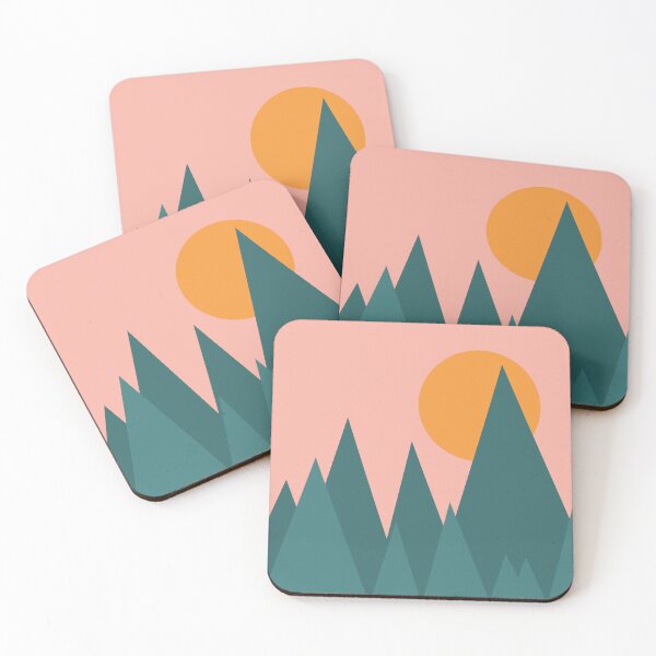 Item preview, Retro Mountain Scene Digital Art designed and sold by ElliPhotoandDesign.