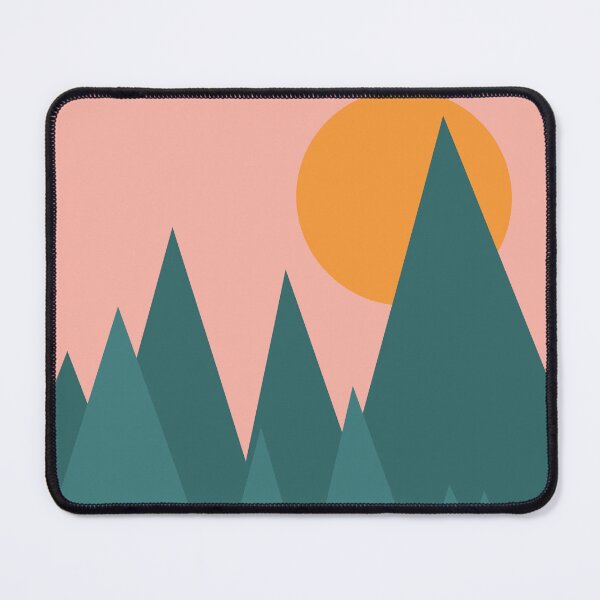 Item preview, Retro Mountain Scene Digital Art designed and sold by ElliPhotoandDesign.
