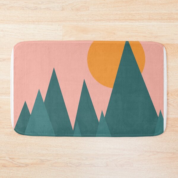 Item preview, Retro Mountain Scene Digital Art designed and sold by ElliPhotoandDesign.
