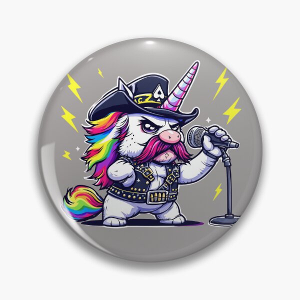 Item preview, Lemmy Unikornmister designed and sold by Rebel Unicorns: Ditch Rainbows for Rock 'n' Roll!.