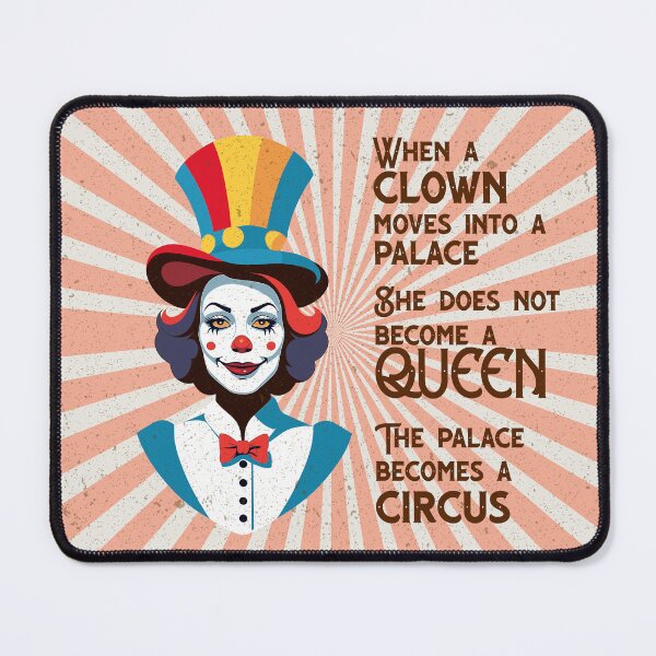 Item preview, Clown Woman in the Palace - Satirical Circus designed and sold by FocusChillax.