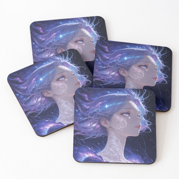 Item preview, Ethereal Cosmic Sorceress – Surreal Fantasy Galaxy Portrait designed and sold by Xynith.