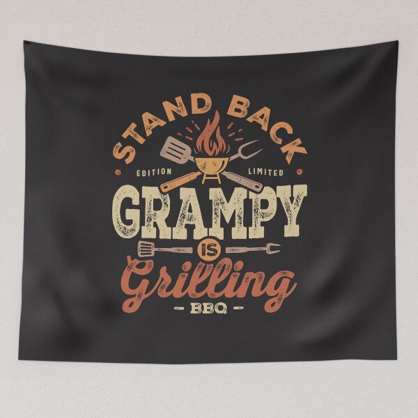 Item preview, Stand Back Grampy Is Grillin' Funny BBQ Grilling Grampy designed and sold by cidolopez.