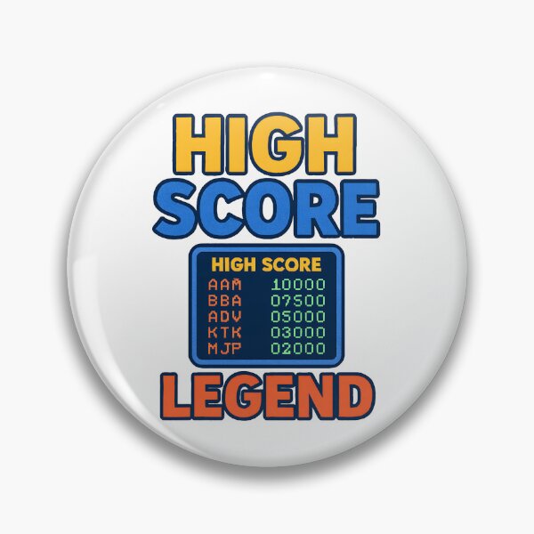 Item preview, High Score Legend Retro Arcade Gamer Design designed and sold by The-T-In-Retro.
