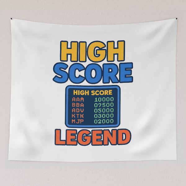 Item preview, High Score Legend Retro Arcade Gamer Design designed and sold by The-T-In-Retro.