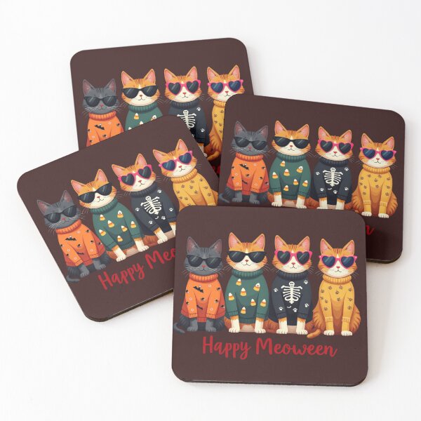 Item preview, Funny Retro Vintage Halloween Cats  designed and sold by highvibz72.