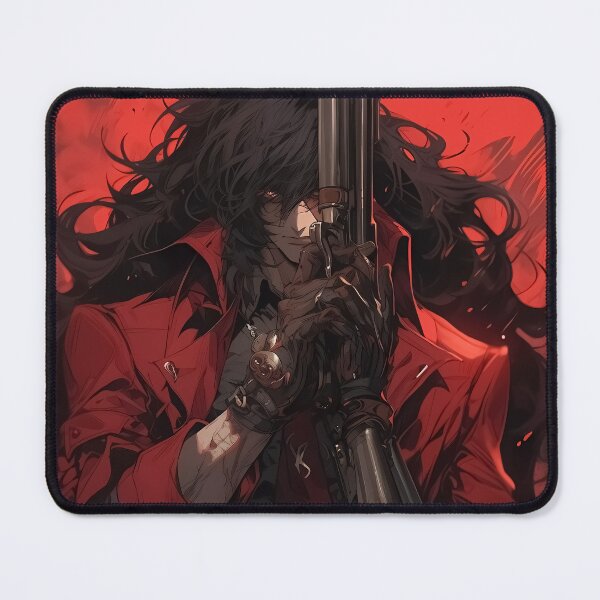 Item preview, Alucard Hellsing Anime Gunslinger Red Coat Dark Intense Gaze designed and sold by odcpappels.