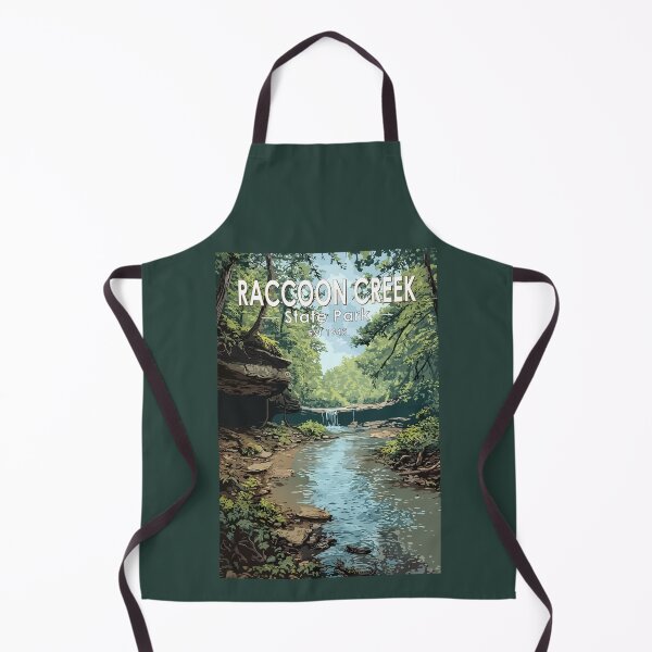 Item preview, Raccoon Creek State Park Pennsylvania Travel Art Vintage designed and sold by KrisSidDesigns.