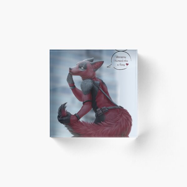 Anti-hero fox Acrylic Block