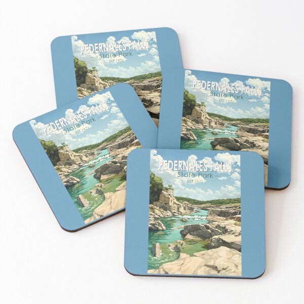 Item preview, Pedernales Falls State Park Texas Travel Art Vintage designed and sold by KrisSidDesigns.