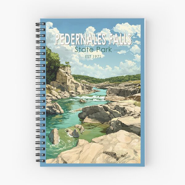 Item preview, Pedernales Falls State Park Texas Travel Art Vintage designed and sold by KrisSidDesigns.