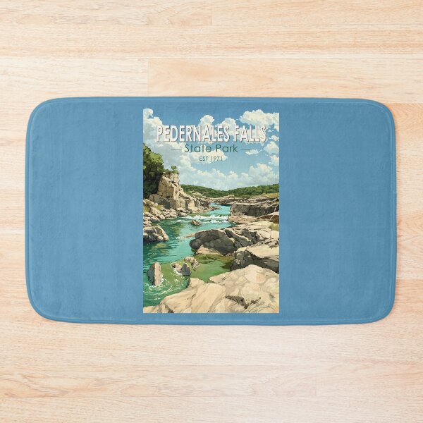 Item preview, Pedernales Falls State Park Texas Travel Art Vintage designed and sold by KrisSidDesigns.