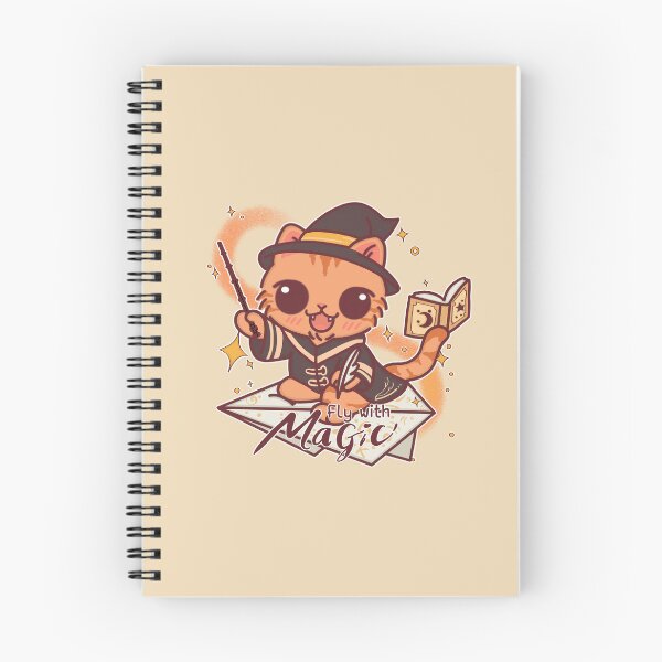 Item preview, Fly with Magic – Kind Wizard Cat on Paper Glider designed and sold by BGMeYou.