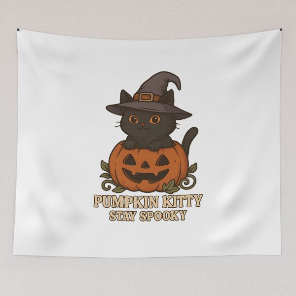 Item preview, Pumpkin Paws & Midnight Spells designed and sold by inkNext.