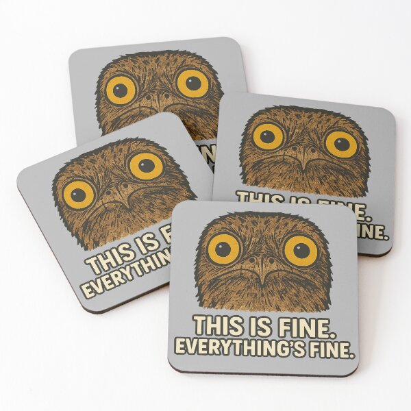 Item preview, Potoo Panic – This Is Fine designed and sold by Planthem.