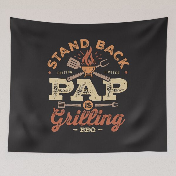 Item preview, Stand Back Pap Is Grillin' Funny BBQ Grilling Pap designed and sold by cidolopez.