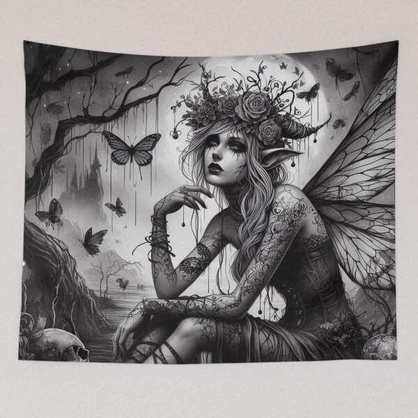Item preview, Goth Fairy Art designed and sold by TheDarkWardrobe.