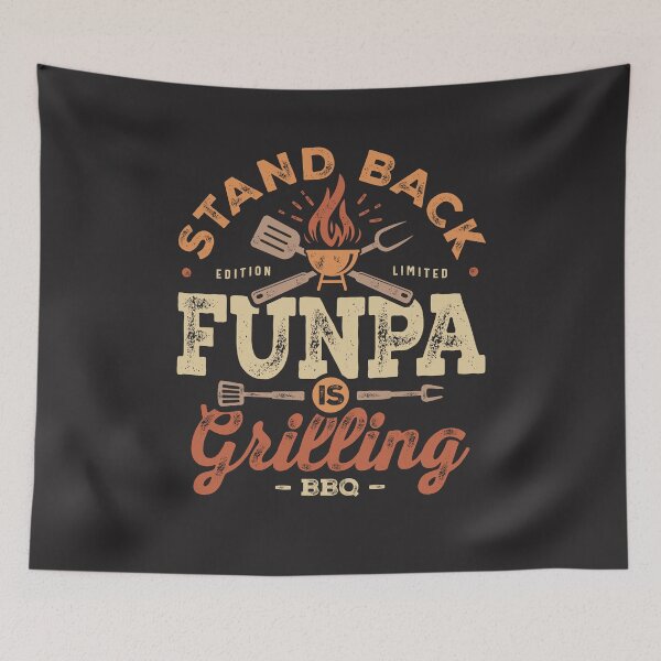 Item preview, Stand Back Funpa Is Grillin' Funny BBQ Grilling Funpa designed and sold by cidolopez.