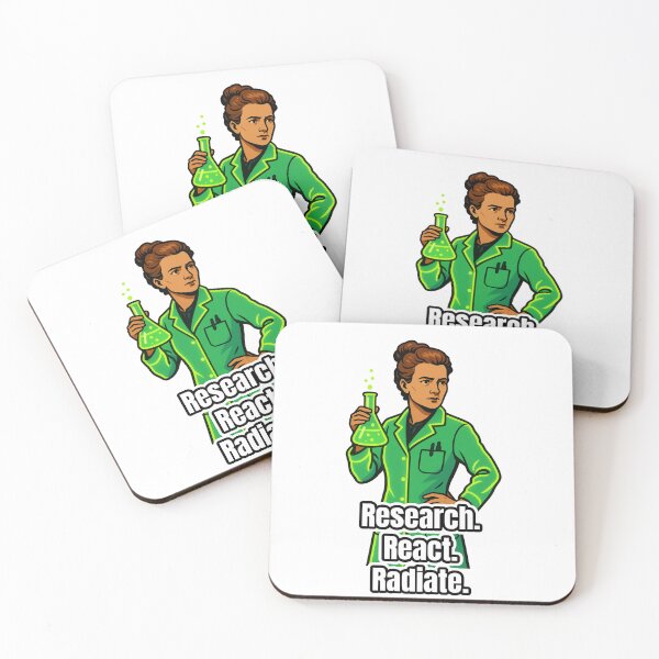 Item preview, Marie Curie – Research. React. Radiate. designed and sold by MissGyverDesign.