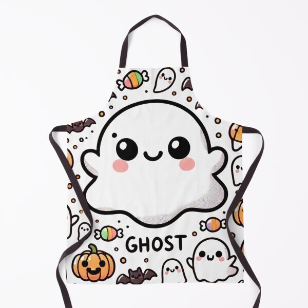 Item preview, Halloween Ghost Boo & Spooky Pumpkin – Cute Kawaii Ghost designed and sold by Kawaii Nest.
