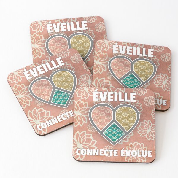 Item preview,  ÉVEILLE CONNECTE ÉVOLUE + Amour/Paix | Art Spirituel Fleur de Lotus Rose designed and sold by 	aluzia.design.