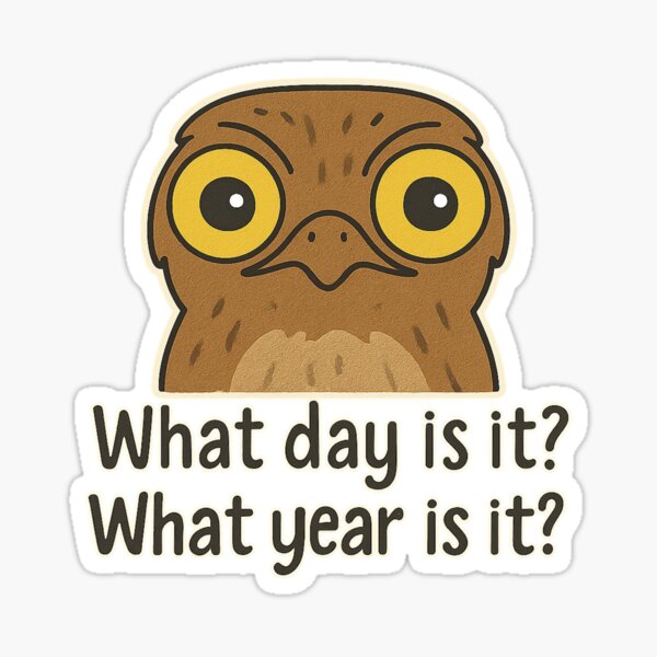 Item preview, What Day Is It Potoo Bird Meme designed and sold by Planthem.