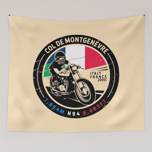 Item preview, Col de Montgenevre | Italy France | Motorcycle designed and sold by KrisSidDesigns.