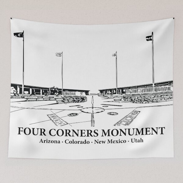 Item preview, Four Corners Monument - USA designed and sold by Lakeric Cityscapes.