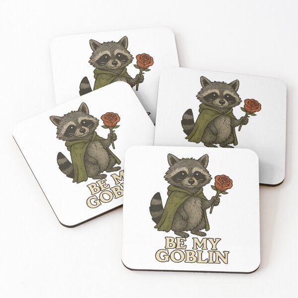 Item preview, Romantic Raccoon in Goblincore Garden designed and sold by inkNext.
