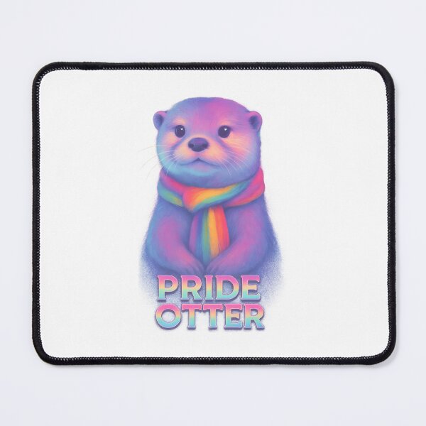 Item preview, Proud Otter Dreams – Rainbow Vaporwave Vibes designed and sold by inkNext.