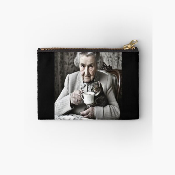 Item preview, Grandma Sharing Her Tea – Cozy Vintage Moment  designed and sold by KoliBabb.