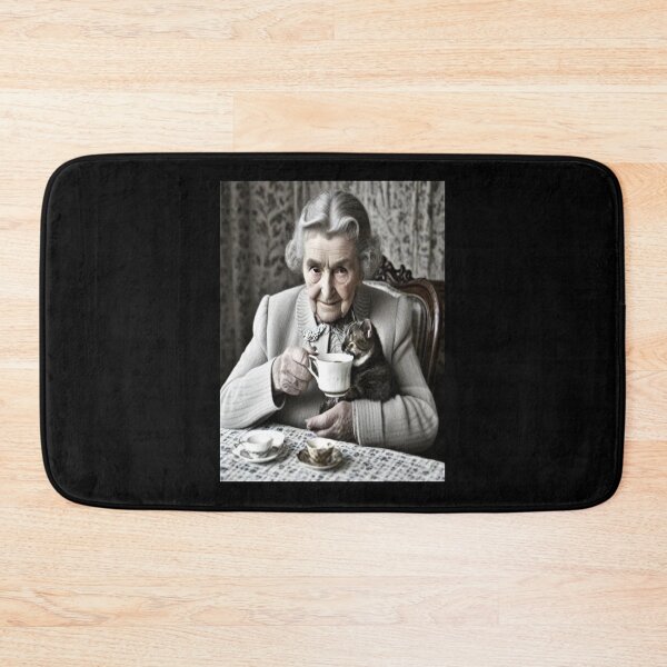 Item preview, Grandma Sharing Her Tea – Cozy Vintage Moment  designed and sold by KoliBabb.