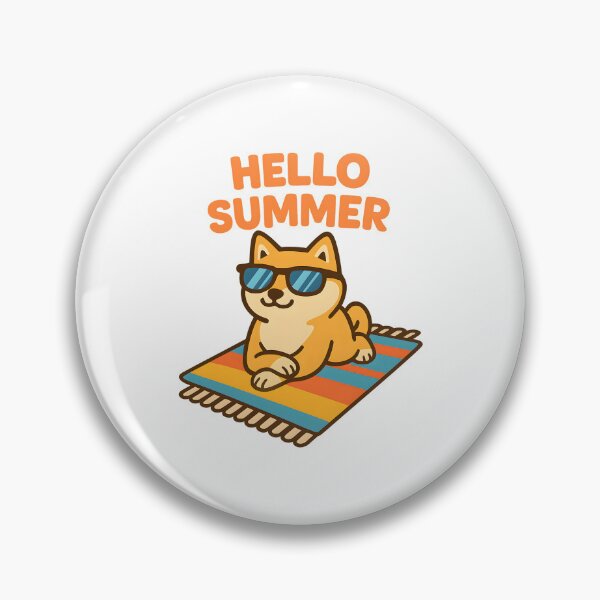 Item preview, Chill Shiba Pool Vibes – Summer Splash Aesthetic designed and sold by inkNext.