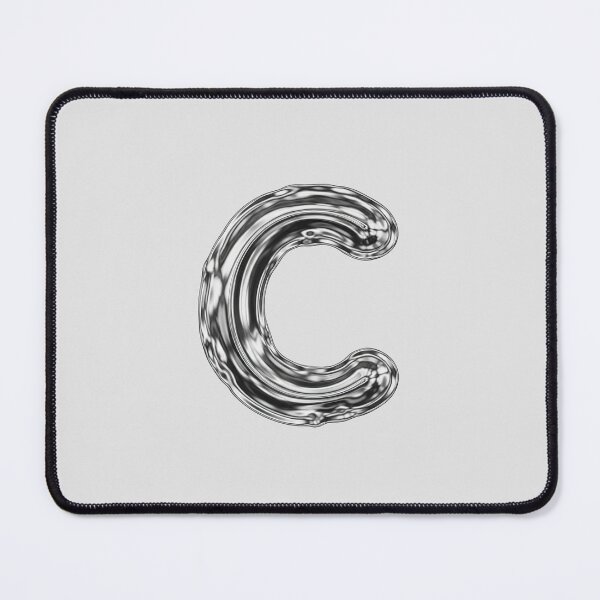 Item preview, Liquid Chrome Letter C - 3D Metallic Alphabet Initial designed and sold by uncoXab.