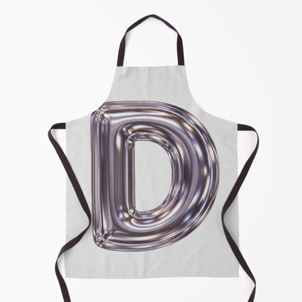 Item preview, Liquid Chrome Letter D - 3D Metallic Alphabet Initial designed and sold by uncoXab.