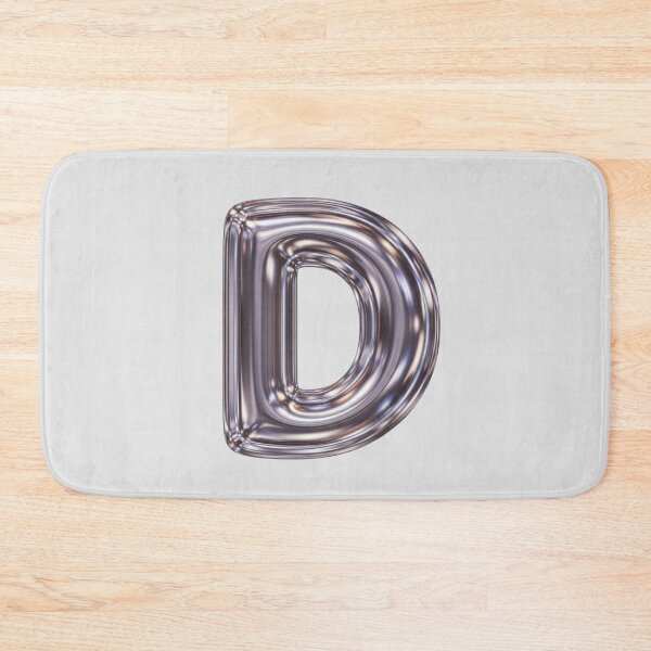 Item preview, Liquid Chrome Letter D - 3D Metallic Alphabet Initial designed and sold by uncoXab.