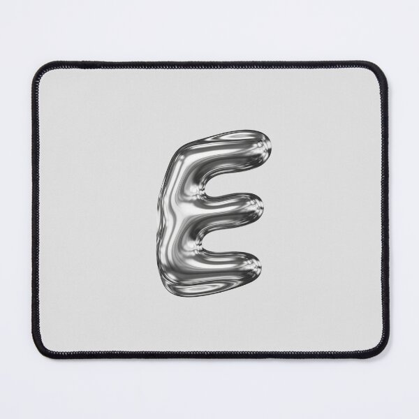 Item preview, Liquid Chrome Letter E - 3D Metallic Alphabet Initial designed and sold by uncoXab.