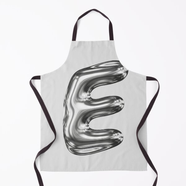 Item preview, Liquid Chrome Letter E - 3D Metallic Alphabet Initial designed and sold by uncoXab.